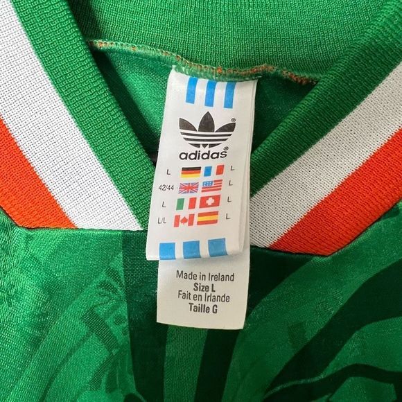 VTG 1994 Adidas Ireland Home Jersey Large - Picture 5 of 5